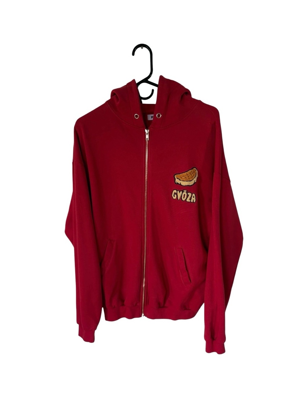 Punyus Red Gyoza Zip-Up Hoodie